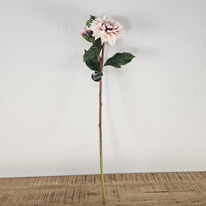Artificial branch Parlane Dahlia pink/white 76 cm