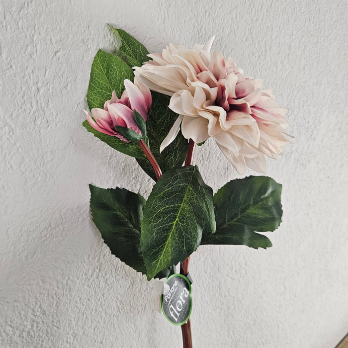 Kunsttak Parlane Dahlia roze/wit 76 cm