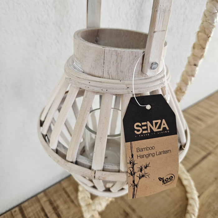Senza Windlicht bamboe hanging lantern