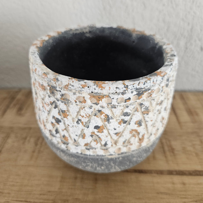 Flowerpot Diara Cauldron gray 11 cm