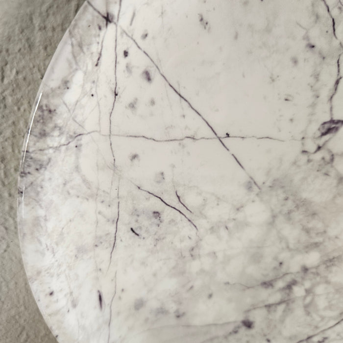 Light&amp;Living Wall plate marble look blue/white 25 cm