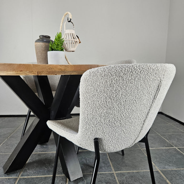 Dining room chair Boucle beige