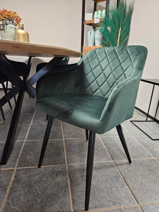 Dining room chair Green Velvet