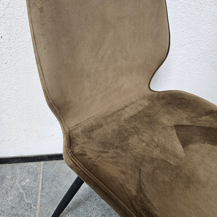 (Horeca)stoel Gijs velvet groen/taupe (E1)