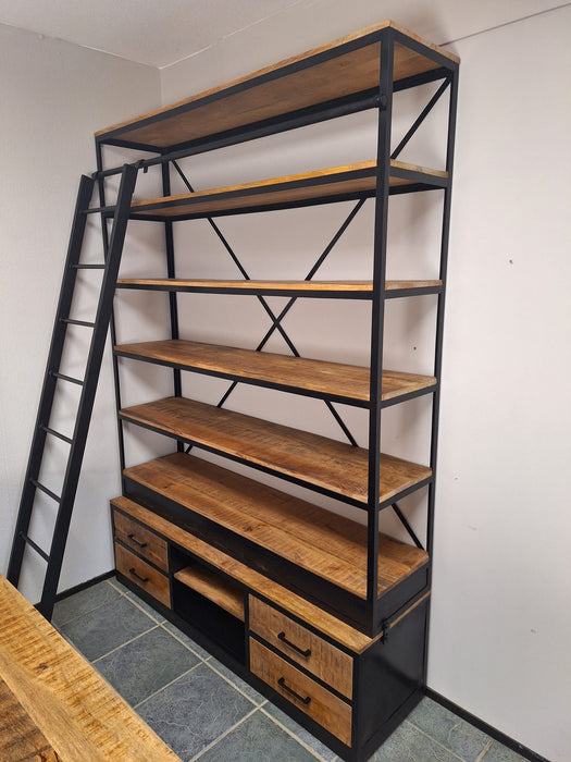 Bookcase with ladder 160*45*225cm (C2)