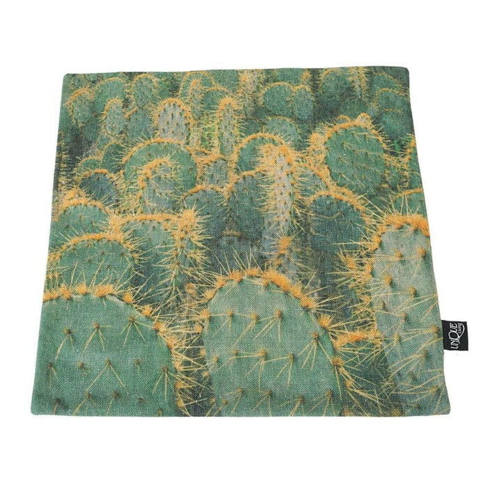 Unique Living funda de almohada Cactus verde 45 x 45 cm