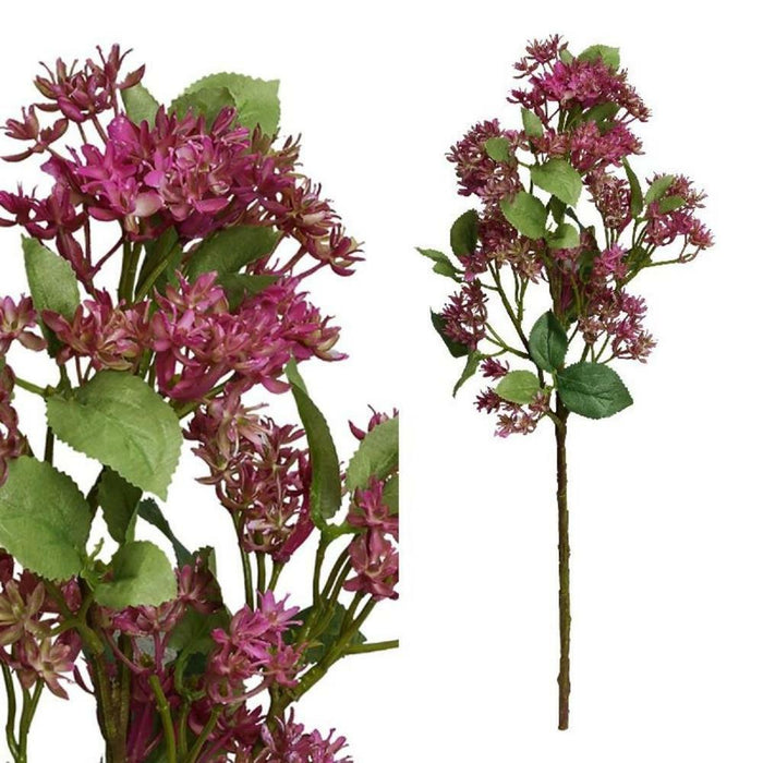 PTMD Planta artificial Ixora violeta 57 cm