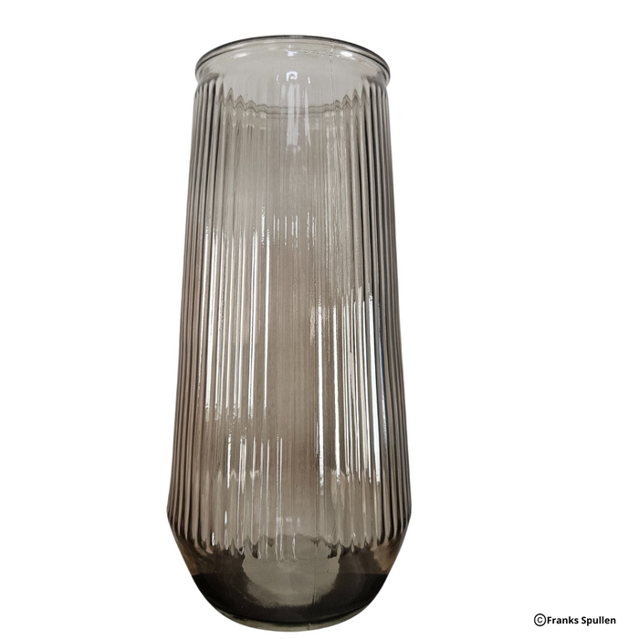 Vase 30cm colored glass Gray