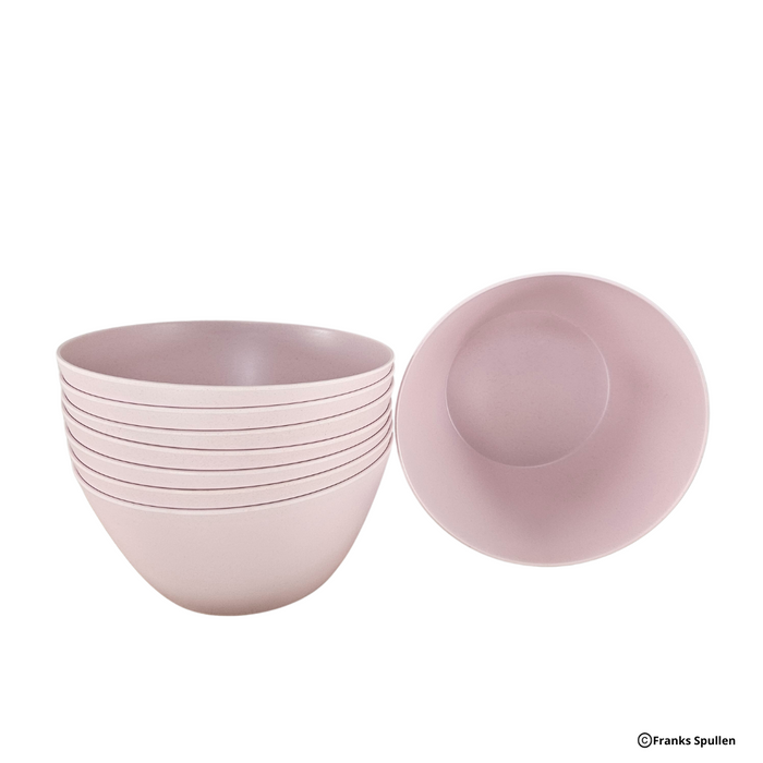 Bowl melamine round 25 cm pink