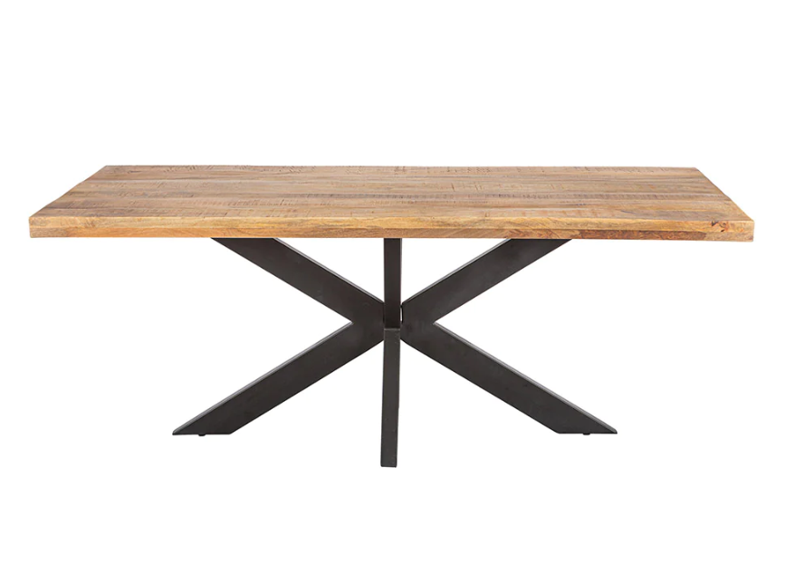 Dining table straight 300*120cm - 6cm top - center leg (c2)