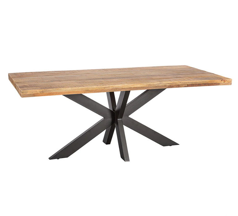 Straight dining table 240*100cm - 6cm top - center leg (c2)